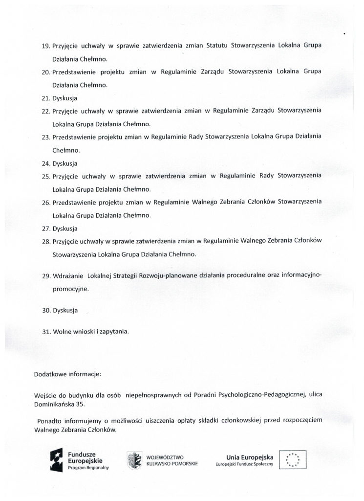 zawiadomienie o zebraniu